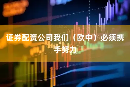 证券配资公司我们（欧中）必须携手努力